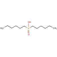 Dihexylphosphinic acid formula graphical representation