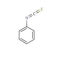 Phenyl isothiocyanate formula graphical representation