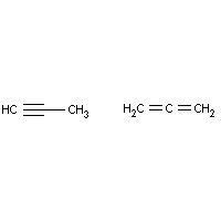 Methylacetylene-propadiene mixture formula graphical representation