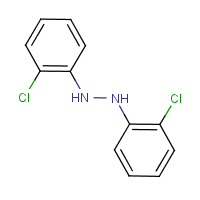 1,2-Bis(2-chlorophenyl) hydrazine formula graphical representation