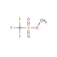 Methyl trifluoromethanesulfonate formula graphical representation