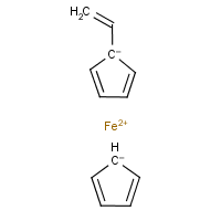 Vinylferrocene formula graphical representation