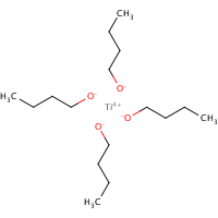 Titanium tetrabutylate polymer formula graphical representation