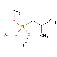 Isobutyltrimethoxysilane formula graphical representation