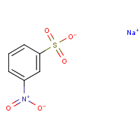 Sodium 3-nitrobenzenesulfonate formula graphical representation