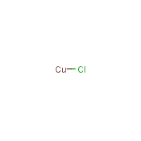 Copper(I) chloride formula graphical representation