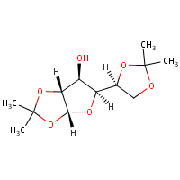 Diacetoneglucose formula graphical representation