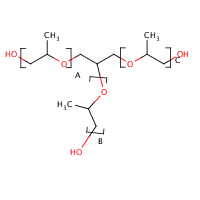 Polyoxypropylene (10) glyceryl ether formula graphical representation