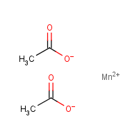 Manganese(II) acetate formula graphical representation