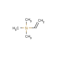 Vinyltrimethylsilane formula graphical representation