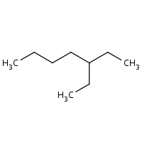 3-Ethylheptane formula graphical representation