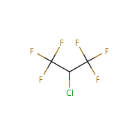 2-Chloro-1,1,1,3,3,3-hexafluoropropane formula graphical representation