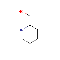 2-Piperidinemethanol formula graphical representation