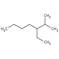 3-Ethyl-2-methylheptane formula graphical representation