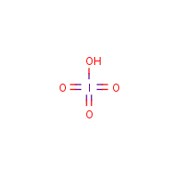 Metaperiodic acid formula graphical representation