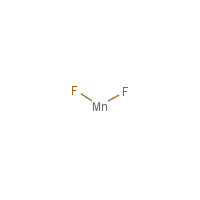 Manganese(II) fluoride formula graphical representation