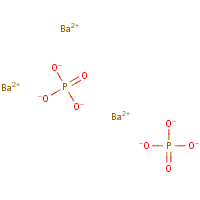 Barium phosphate formula graphical representation
