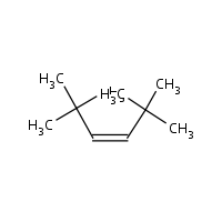 3-Hexene, 2,2,5,5-tetramethyl-, (Z)- formula graphical representation