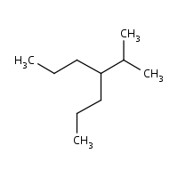 Heptane, 4-(1-methylethyl)- formula graphical representation