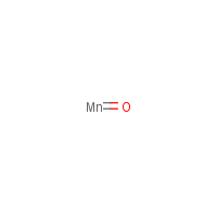 Manganese(II) oxide formula graphical representation