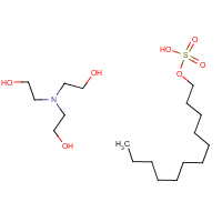Triethanolamine lauryl sulfate formula graphical representation