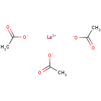 Lanthanum acetate formula graphical representation