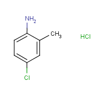 4-Chloro-o-toluidine hydrochloride formula graphical representation