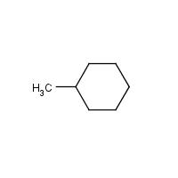 Methylcyclohexane formula graphical representation
