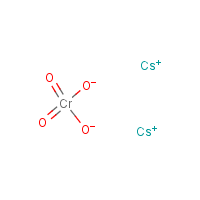 Cesium chromate formula graphical representation