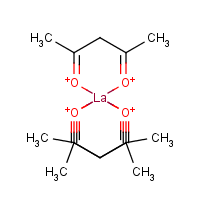 Lanthanum acetylacetonate formula graphical representation