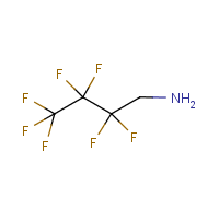 2,2,3,3,4,4,4-Heptafluorobutylamine formula graphical representation