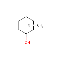 Methylcyclohexanol formula graphical representation