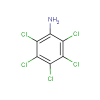 Pentachloroaniline formula graphical representation