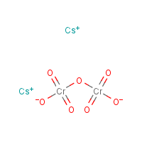 Cesium dichromate formula graphical representation