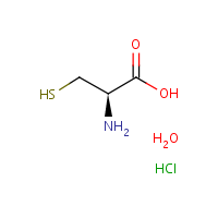 Cysteine hydrochloride monohydrate formula graphical representation