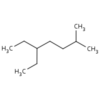 Heptane, 5-ethyl-2-methyl- formula graphical representation