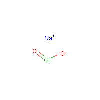 Sodium chlorite formula graphical representation