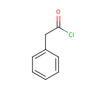 Phenylacetyl chloride formula graphical representation