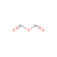 Manganese(III) oxide formula graphical representation