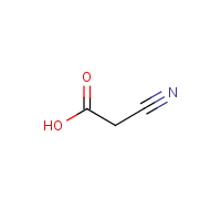 Cyanoacetic acid formula graphical representation