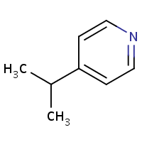 4-Isopropylpyridine formula graphical representation