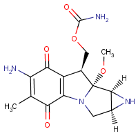 Mitomycin C formula graphical representation