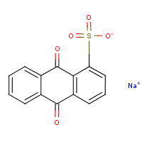 Sodium anthraquinone-1-sulfonate formula graphical representation