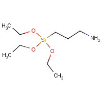 3-(Triethoxysilyl)propylamine formula graphical representation
