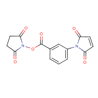 3-Maleimidobenzoic acid N-hydroxysuccinimide ester formula graphical representation