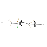 Chlorotrifluoroethylene-vinylidene fluoride copolymer formula graphical representation