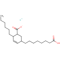 Potassium acrylinoleate formula graphical representation
