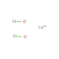 Calcium hypochlorite formula graphical representation