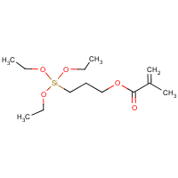 3-(Triethoxysilyl)propyl methacrylate formula graphical representation