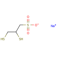 2,3-Dimercapto-1-propanesulfonic acid sodium salt formula graphical representation